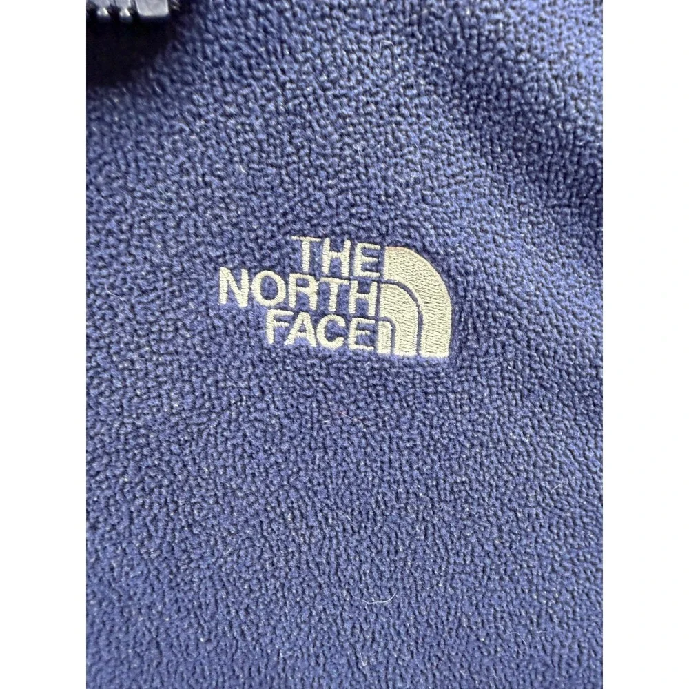 The North Face Fleece Jacket Mens Blue Full Zip Mock Neck XXL